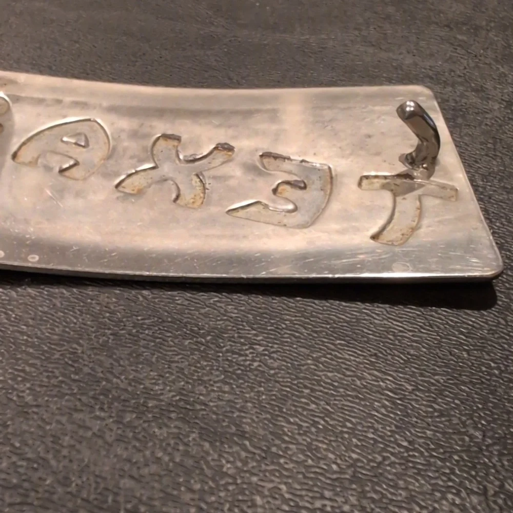 Texas Belt Buckle. Texas In Raised Letters. Priced Low Due To Scratches